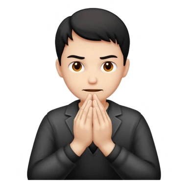 person rubbing his hands against each other with a evil look sticker