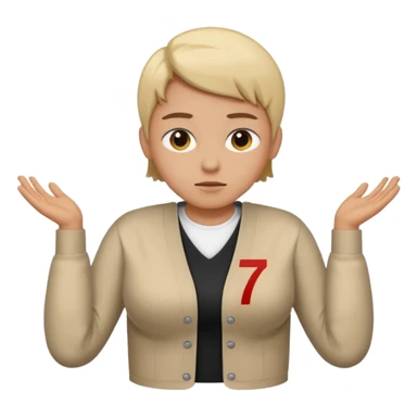 Mixe des emojis 6️⃣🤷🏼7️⃣ sticker