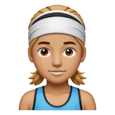Athleteemoji wear headband sticker