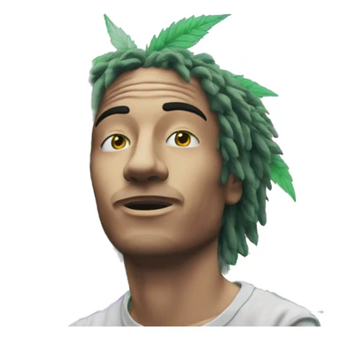 420 hemp person chill vaporwave 420 sticker