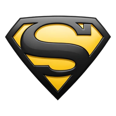 Superman Symbol batman v superman black sticker
