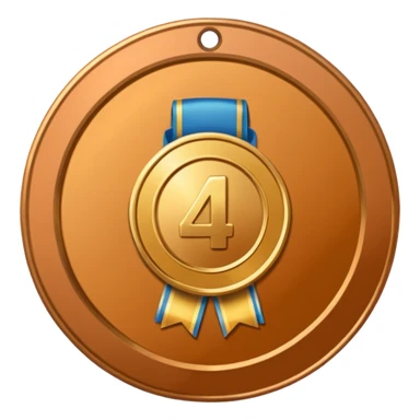 4th place medal sticker