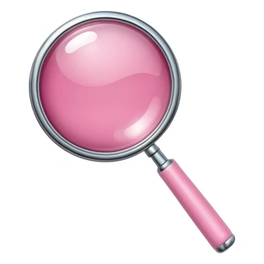 mix light pink dark pink and white girly chrome internet with a magnifying glass sticker