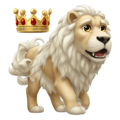 leone di san marco con corona in testa sticker