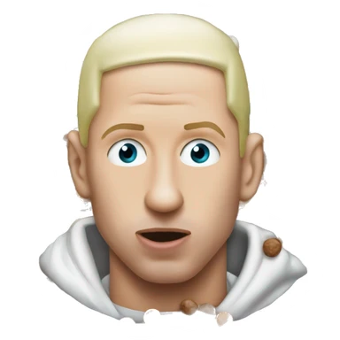Eminem eating m&ms sticker
