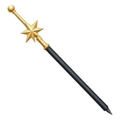 magic wand,simple cylindrical, black in the middle,both ends are white sticker