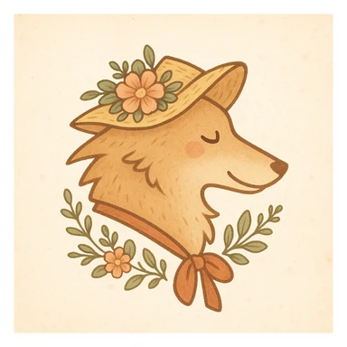 Give the Overwolf logo a cute cottagecore makeover sticker