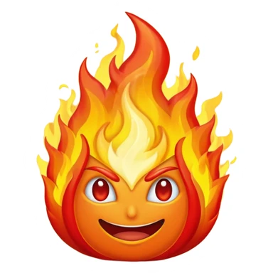 Asme un fuego pixeleado sticker