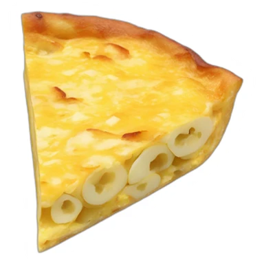 spanish round potato omelette from a top persective and missing a cuña but make it more emoji like sticker