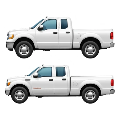 WHITE PICKUPTRUCK SIDE VIEW ELLISDON NAME ON TRUCK sticker