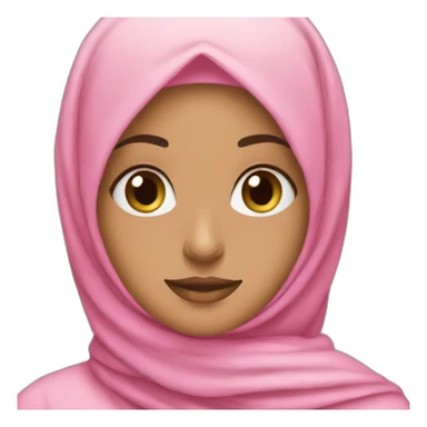 Hijabi girl with pink hijab. sticker