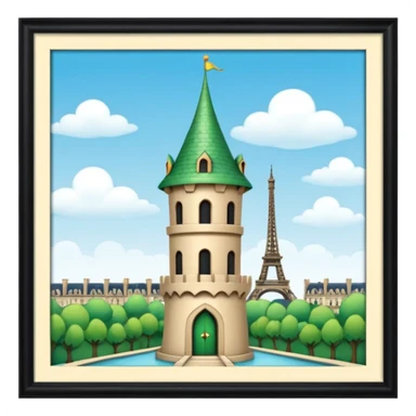 Elf Tower Paris sticker