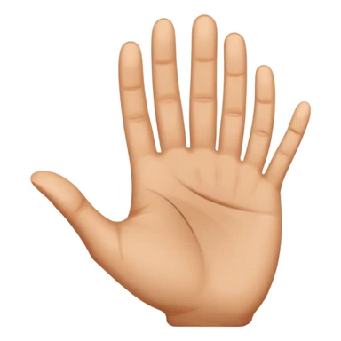 stop hand gesture with palm facing forward sticker