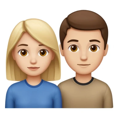 Une fille est un garçon dans me style des émojie normal sticker