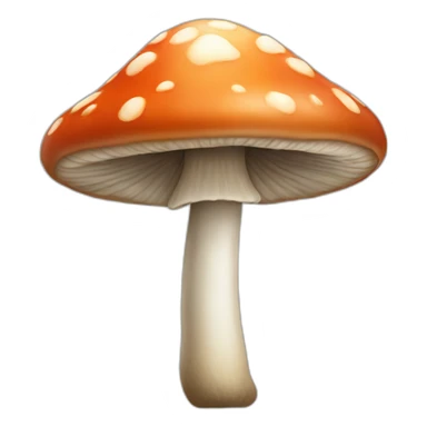 an emoji of a long skinny mushroom sticker