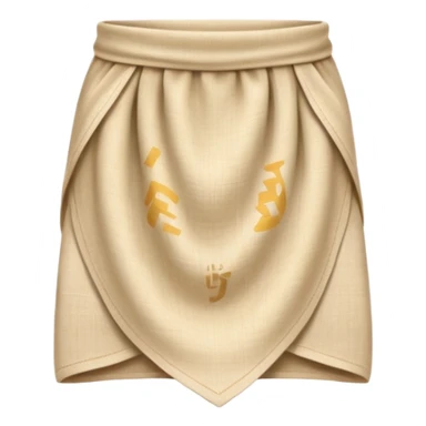 beige waist cloth sticker