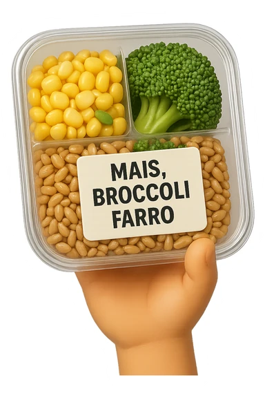 SU QUESTO STILE FAI UN EMOJI STILE IPHONE 3D DI UN INSALATA PRECONFEZIONATA DA SUPERMERCATO CON FOCUS SU ETICHETTA NUTRIZIONALE CON GLI INGREDIENTI IN ITALIANO TIPO: MAIS, BROCCOLI, FARRO, ACCANTO ALL'INSALATA CHE HA IN MANO C'è UN FOCUS SULL'ETICHETTA CON GLI INGREDIENTI SCRITTI, FALLO MOLTO REALISTICO IN 3D sticker