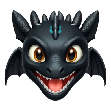 Toothless with white one sticker