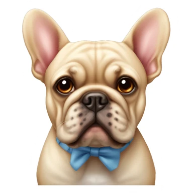 bouldogue français avec noeud papillon ruge sticker