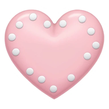 pastel heart with a pastel polka dot border sticker