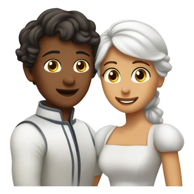 A  person saying cendrella and najat when will you come home sticker