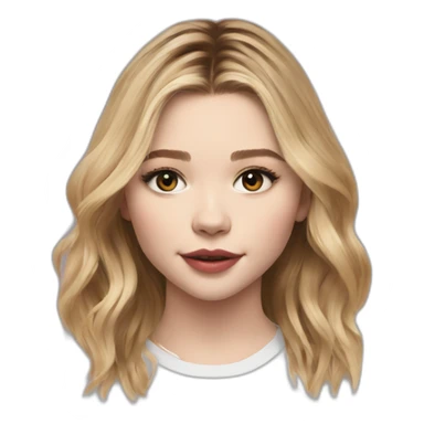 chloë grace moretz wearing tee sticker