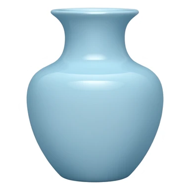porcelain vase baby blue   sticker