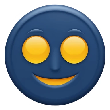 navy blue circle sticker