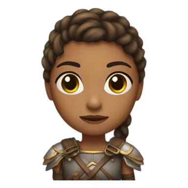 girl warrior sticker