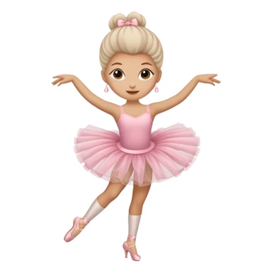 A cappuccino cup wearing a tutu and dancing gracefully like a ballerina sticker