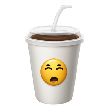 Coffee in a to go cup sticker