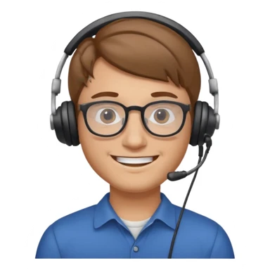 guy with light brown hair fair skin round and broad shoulders, at work IT GUY sticker