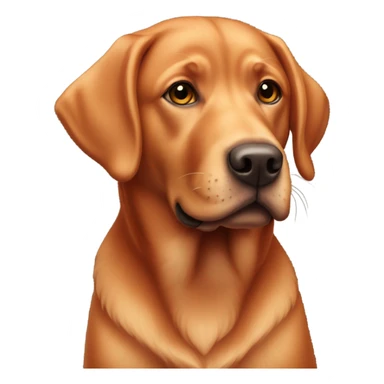 mushy red lab sticker