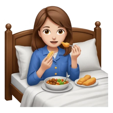 everyday life, food, sleep, work, girl, brown hair sticker
