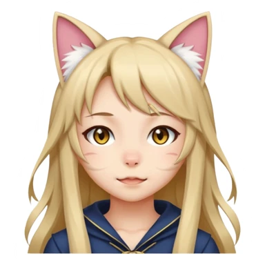 Neko girl sticker