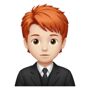 red kid with Bouffant sticker