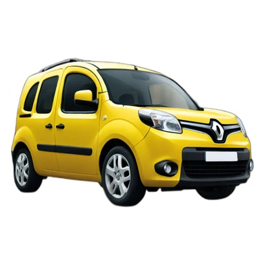 yellow renault kangoo sticker