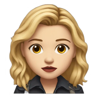 Chloë Grace Moretz serious sticker