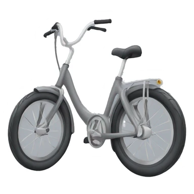 Grey Elliptical Bike sticker