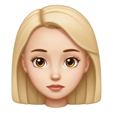 big forehead girl sticker