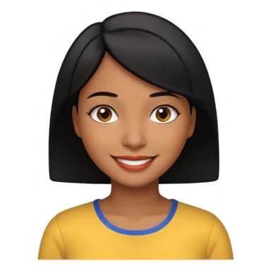 mujer colombiana con pelo corto sticker