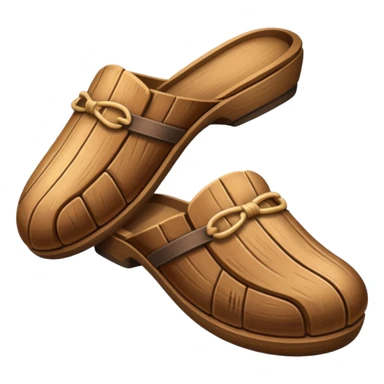 wood slipper sticker