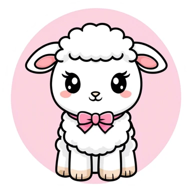Lil lovey lamby sticker
