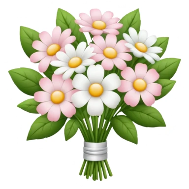 Light pink and white flower bouquet  sticker