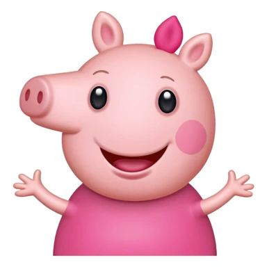 Peppa Pig de Lado  sticker