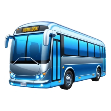 futuristic bus sticker