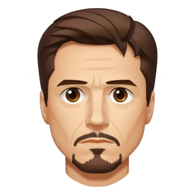 thinking tony stark sticker