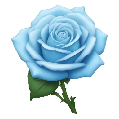 Pastel blue rose sticker
