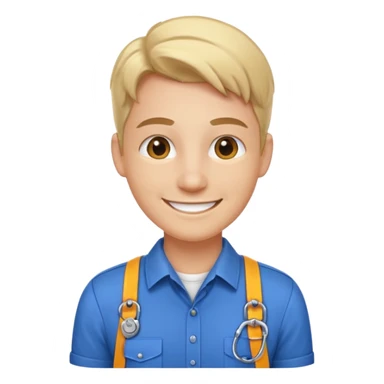 Employee with Lanyards sticker