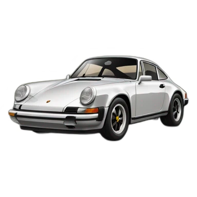 un zebre dans une porshe 911 sticker